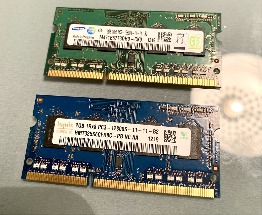 Pack 2 Memórias 2Gb DDR3 12800S