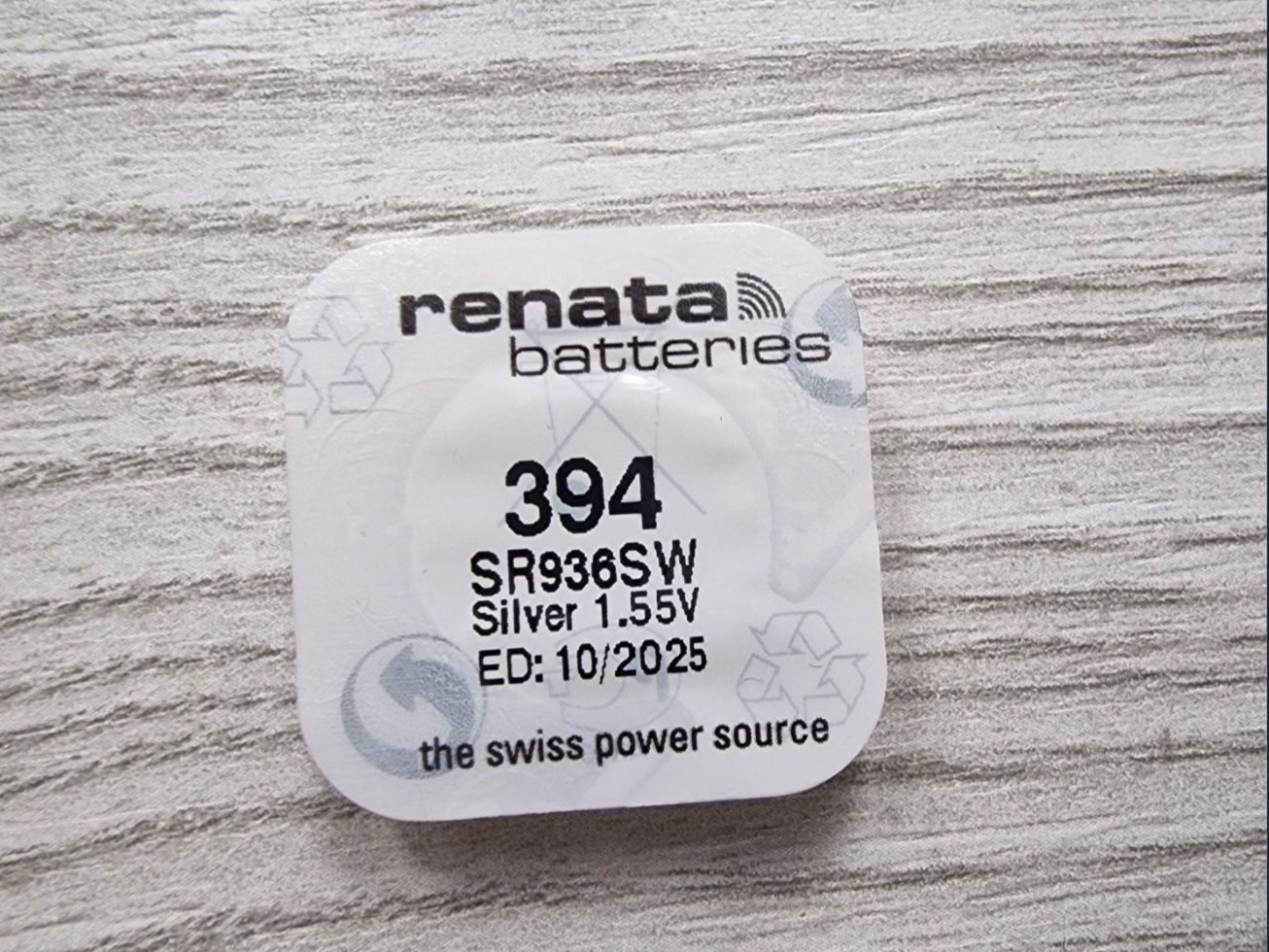 Bateria zegarkowa srebrowa 1,55V Renata 394 /380 (SR936SW) szwajcarska