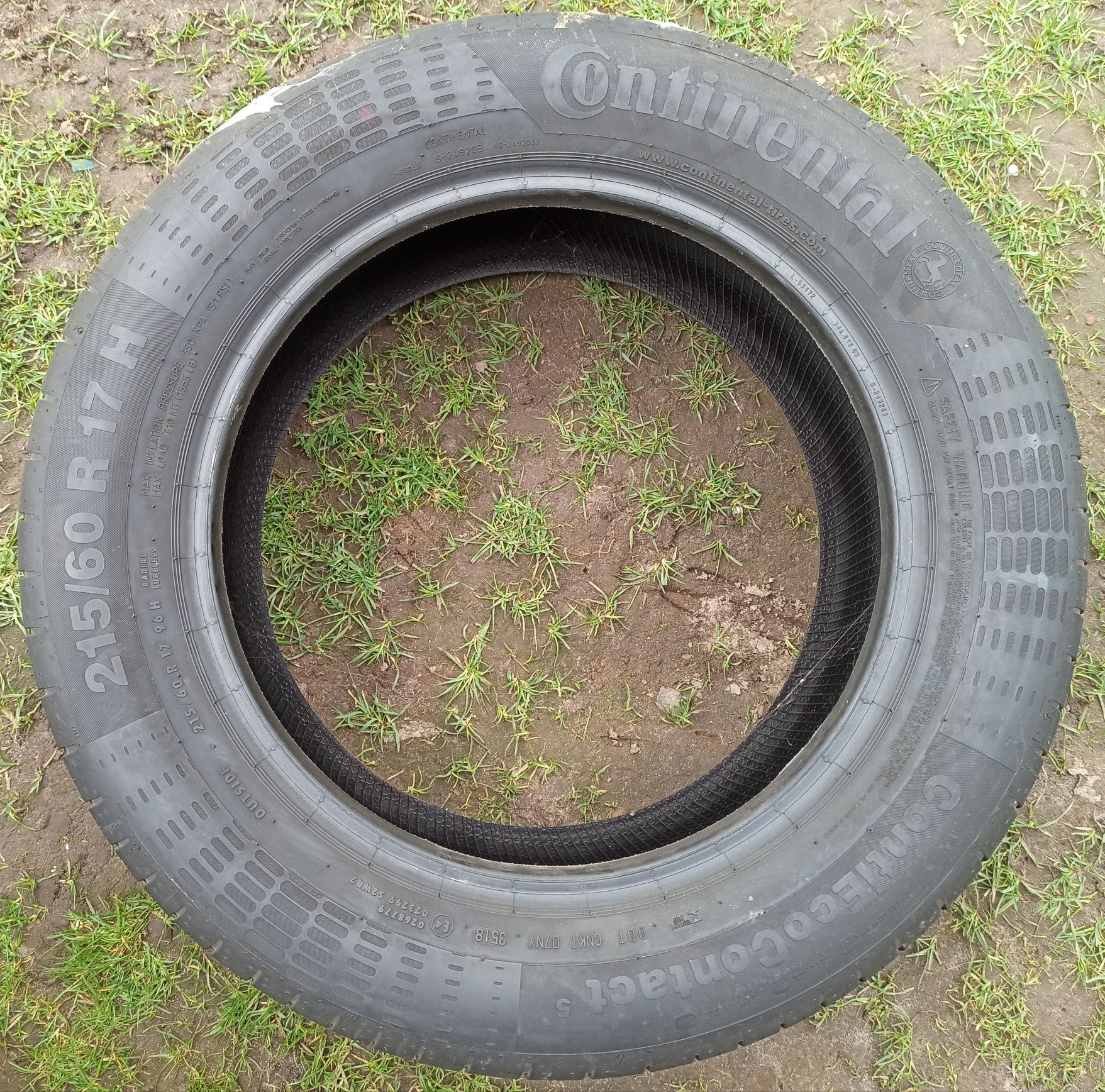 Opony letnie Continental ContiEcoContact 5 215/60R17 96H jak nowe