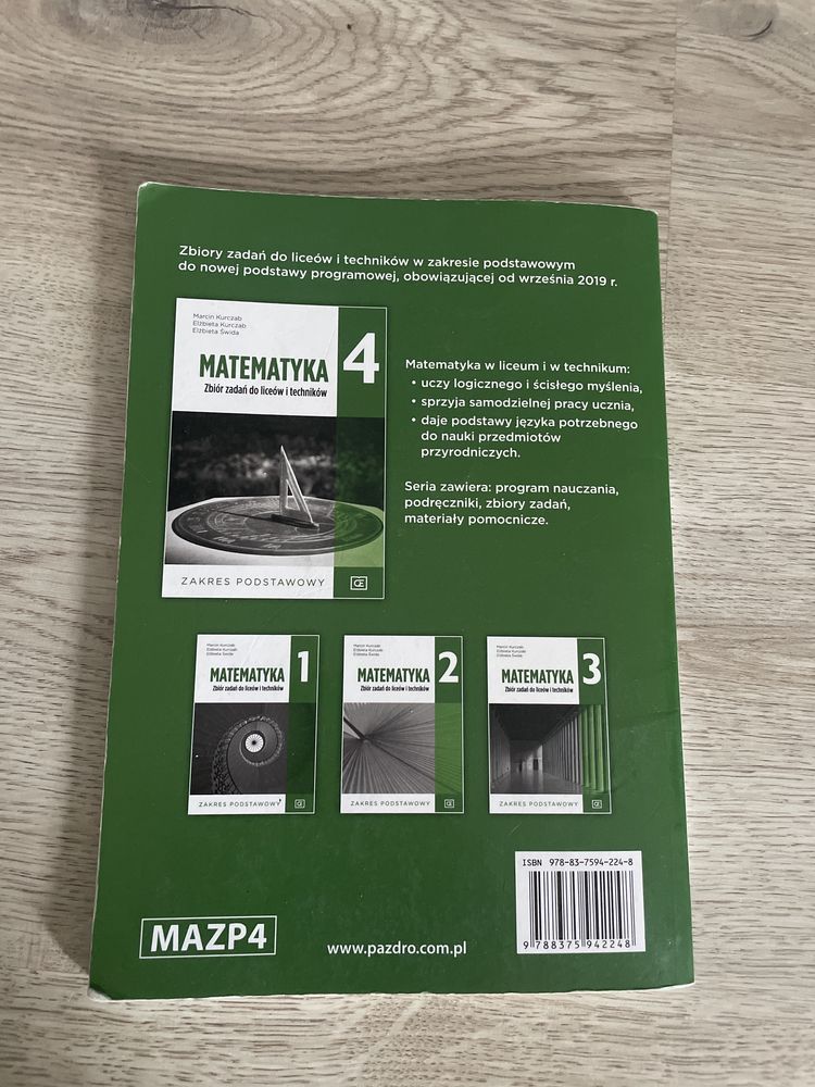Matematyka 4 zbior zadan