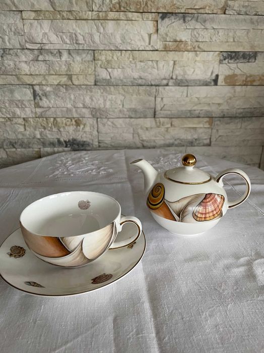 Komplet imbryka z filiżanką