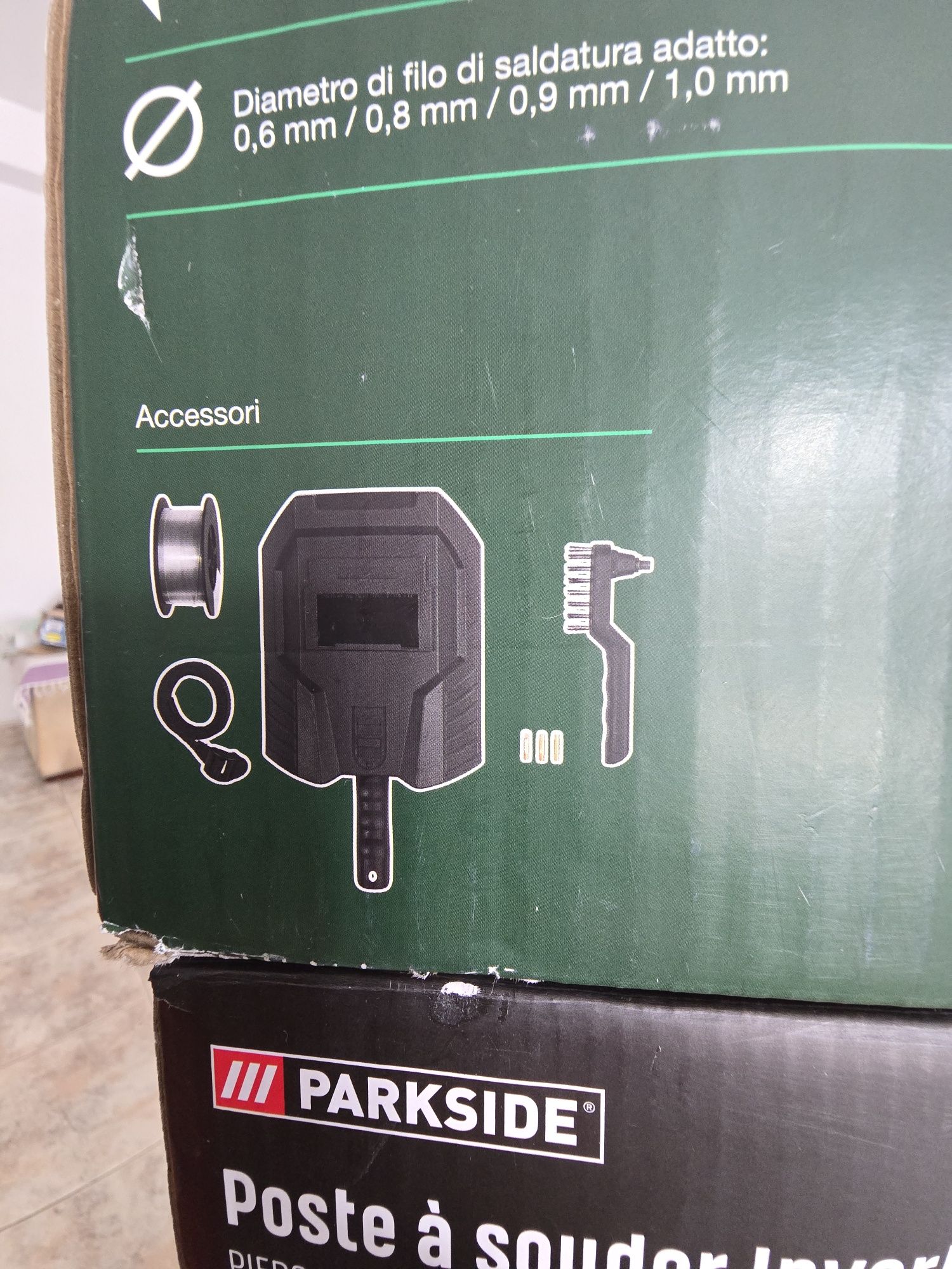Máquina soldar inverter 20v parkside