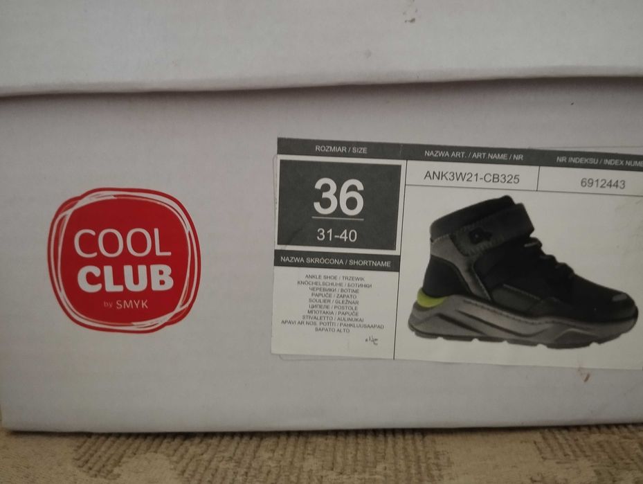 Dziecięce buty zimowe firmy CoolClub rozmiar 36.