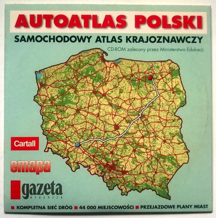 Autoatlas Polski samochodowy krajoznawczy Atlas Polski NOWA