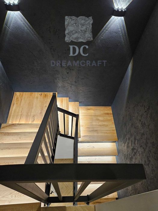 Balustrada nowoczesna LOFT industrial nieregularna malowana proszkowo