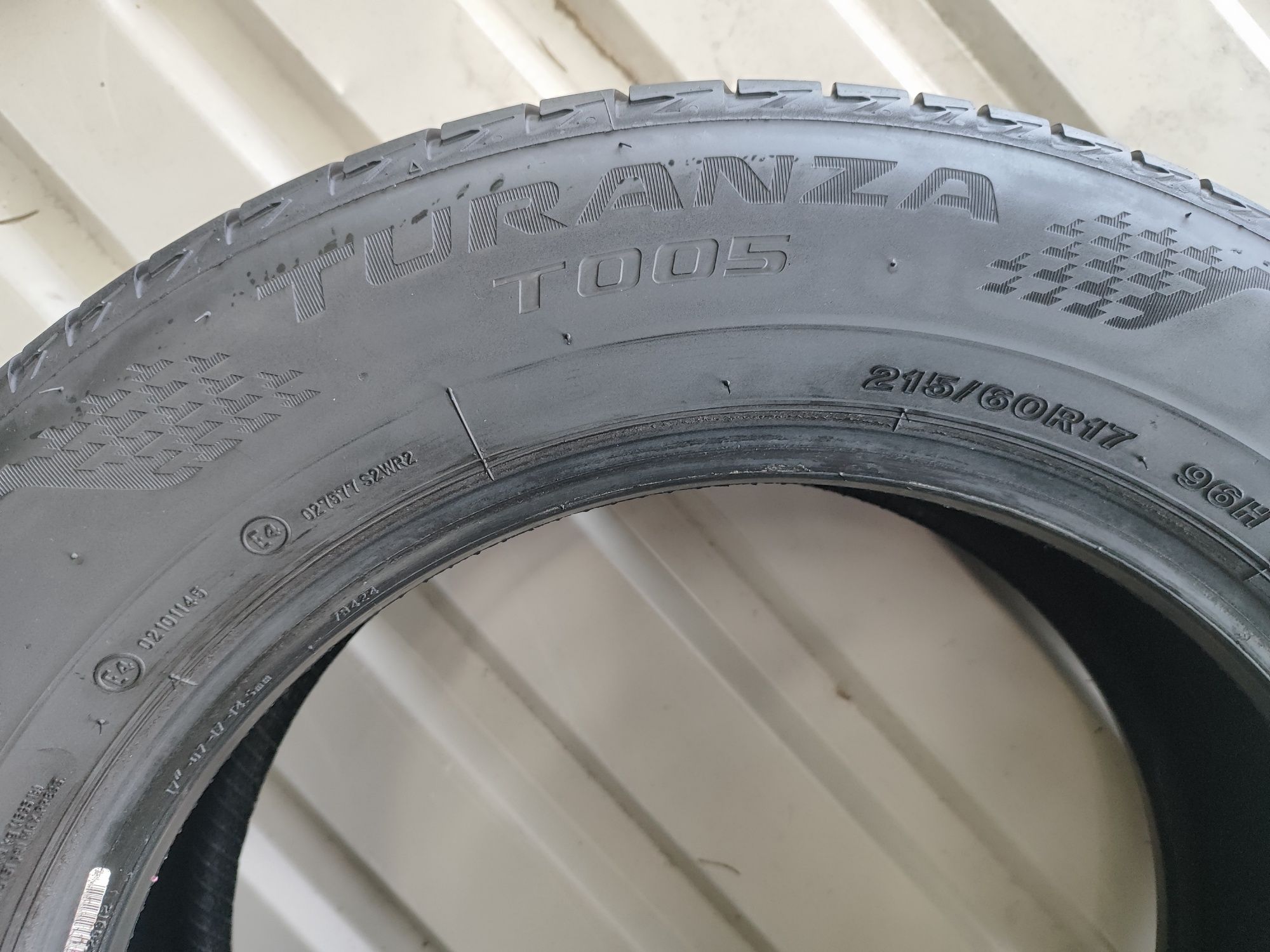 2szt. Opony Bridgestone Turanza 215/60 R17 Stan Bdb