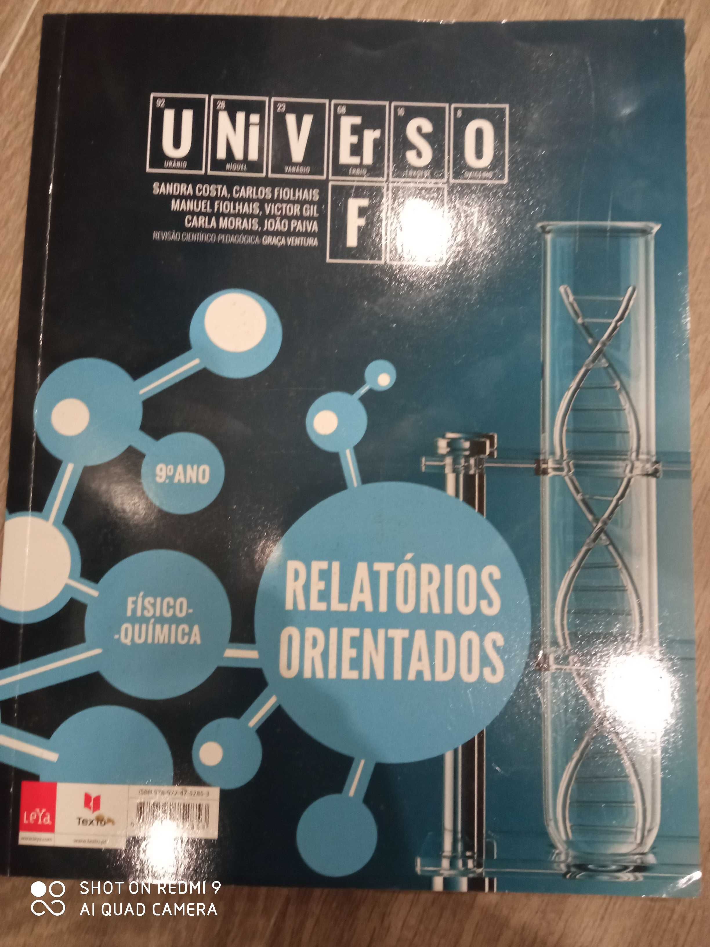 Caderno de atividades Universo FQ - Fisico-Quimica - 9º Ano