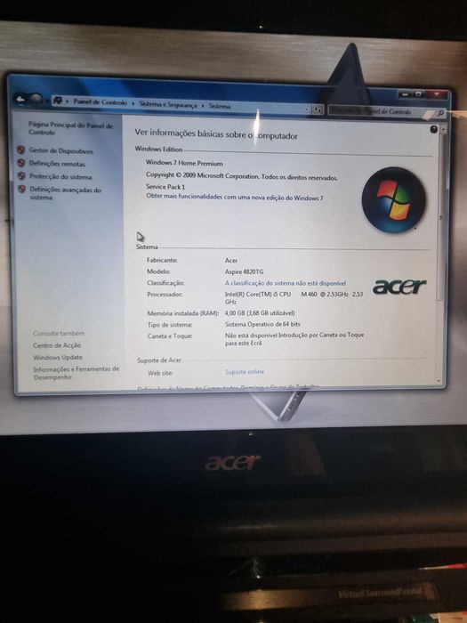 computador Acer usado