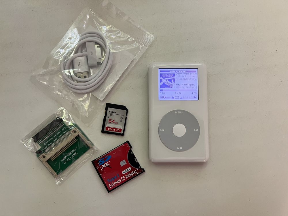 iPod Classic 4 20gb+Flash Mode 64gb