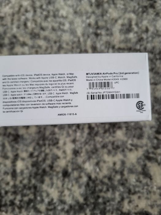 Airpods pro 2  drugiej generacji na USB c