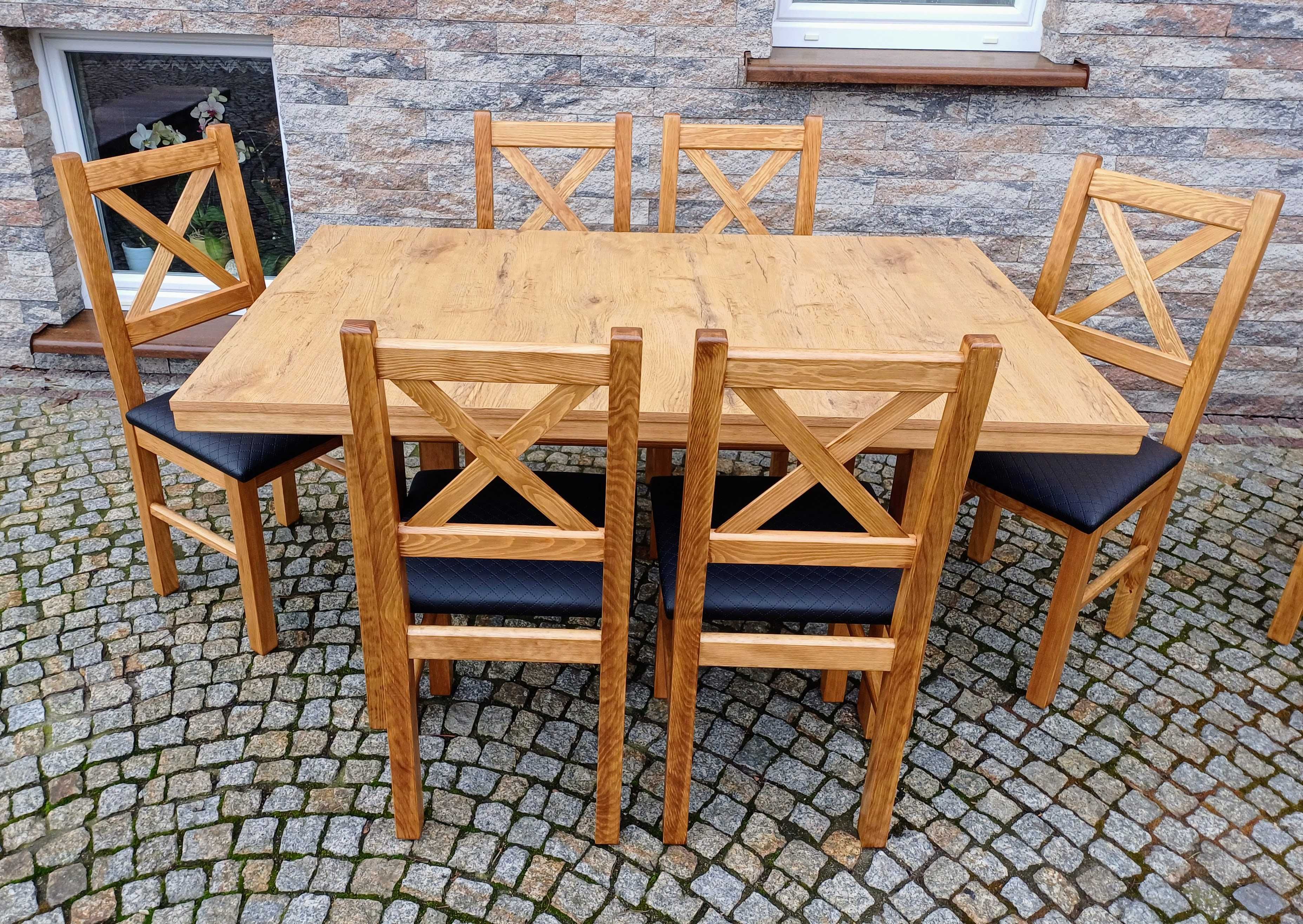 Krzesla i stoly drewniane do restauracji baru świetlicy wiejskiej nowe