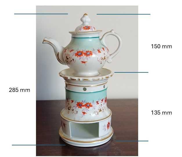 “Veilleuse” / Bule com lamparina em porcelana
