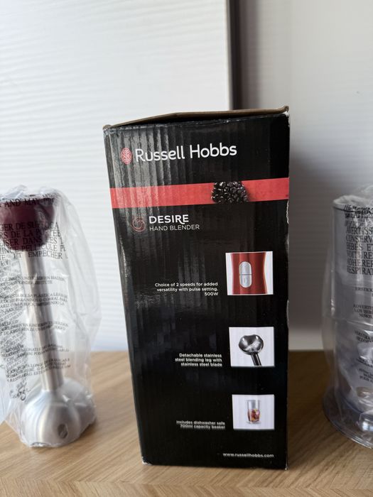 Blender ręczny Russell Hobbs Desire 500W – nowy, z pojemnikiem