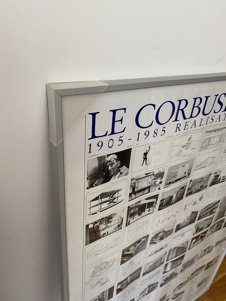 Poster Le Corbusier obras / mies van der rohe obras