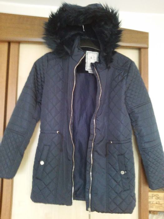 kurtka granatowa  F&F na 12/13 lat 152/158cm WYMIARY!