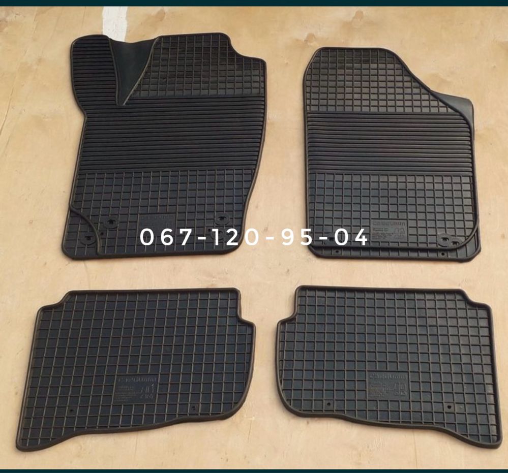 Коврики резиновые Volkswagen Passat B5 B6 Toyota Camry. Renault scenic