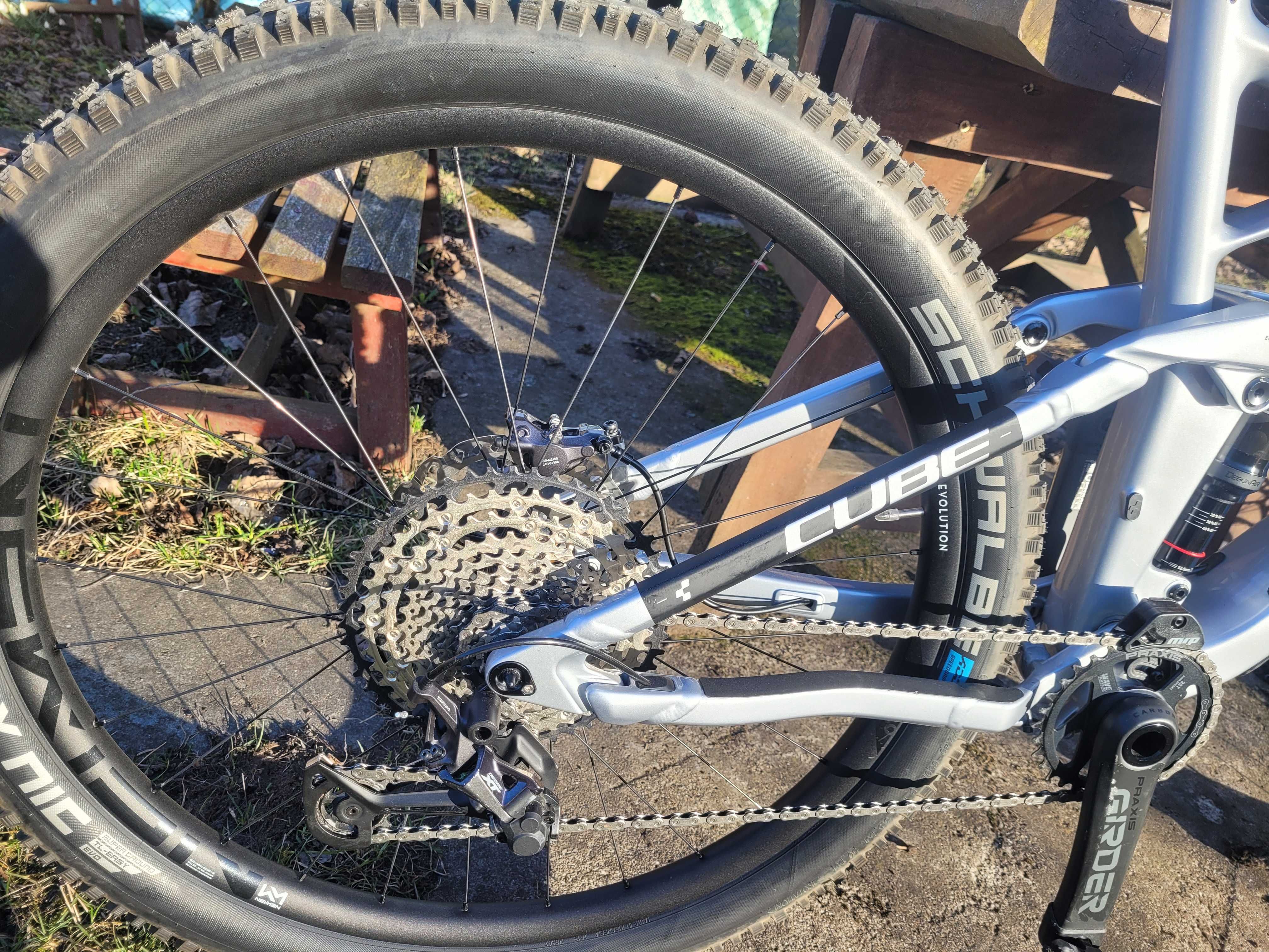 Cube Stereo 140 HPC Sl Carbon Full Shimano XT Roz L Idealny