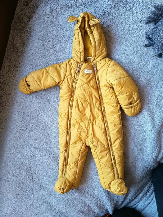 Kombinezon zimowy Coccodrillo r. 68 + czapki