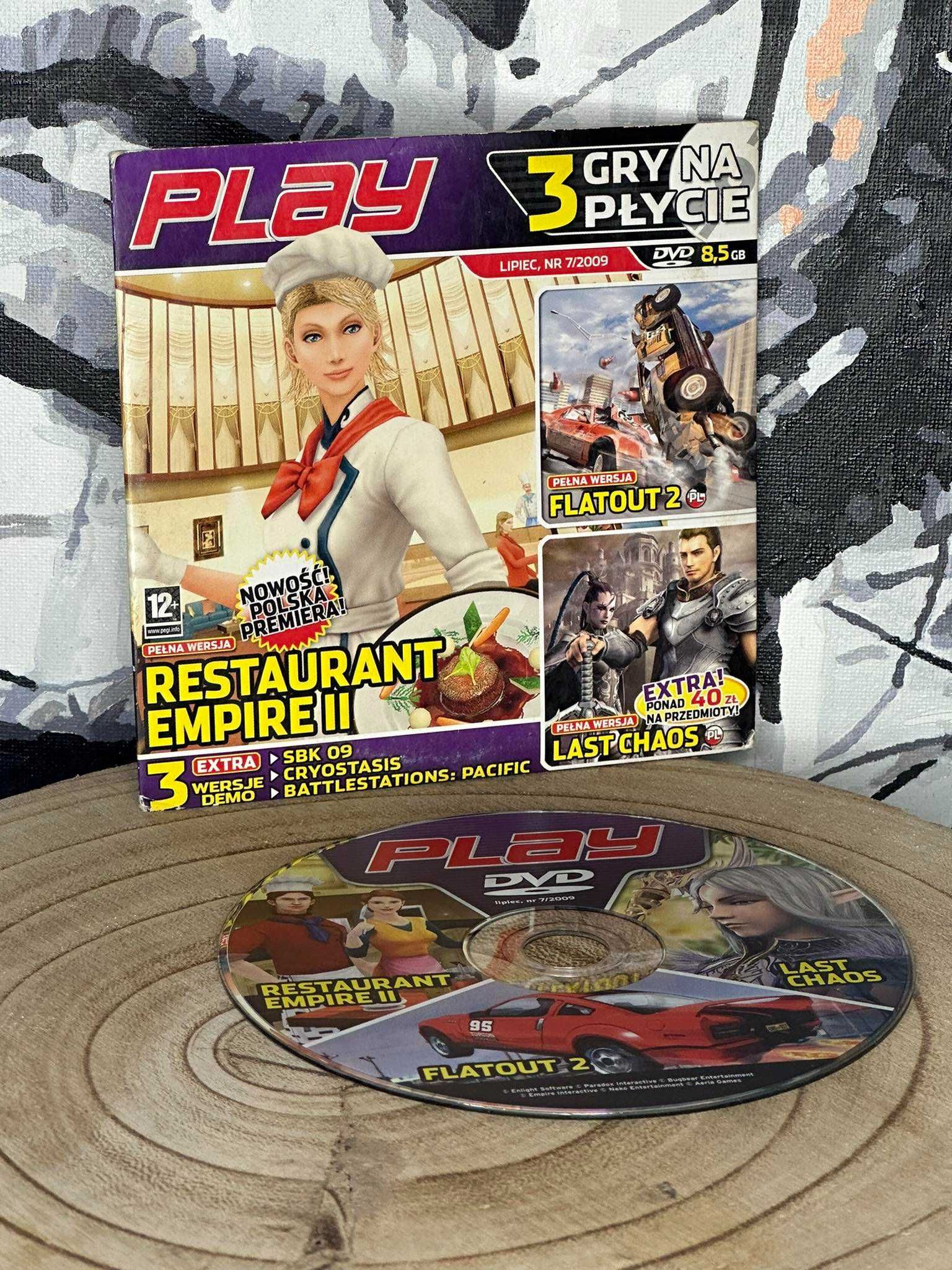 Restaurant Empire II + Flatout 2 - stan bardzo dobry - PL - PC