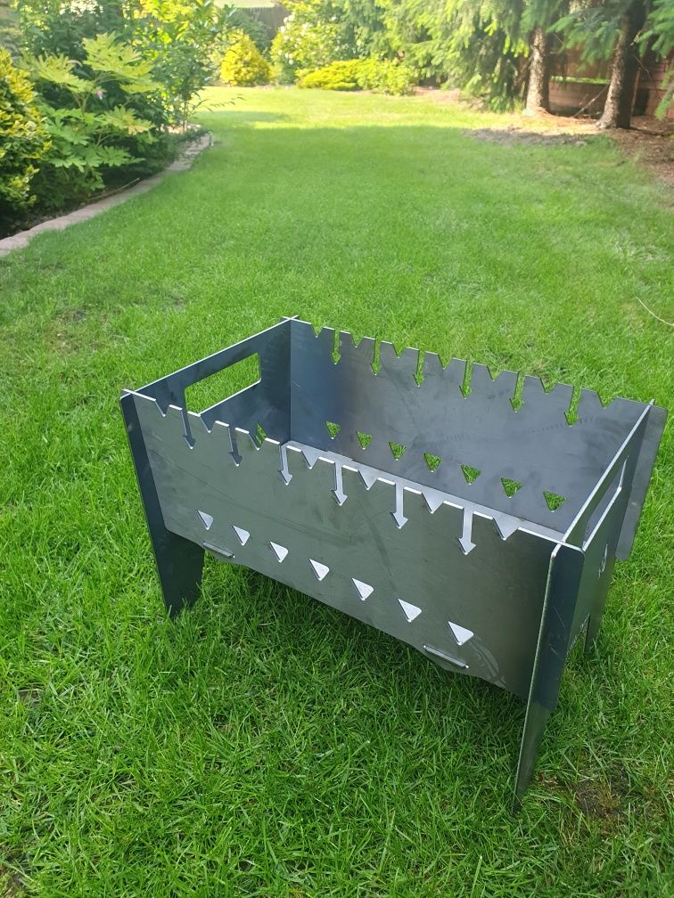 Grill Mangal składany - palenisko - Mocny - blacha 3 mm  + ruszt
