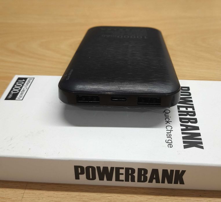 Power Bank 10 000 mAh 2 wyjściami USB 2.4 A i wejściem USB C [2264]