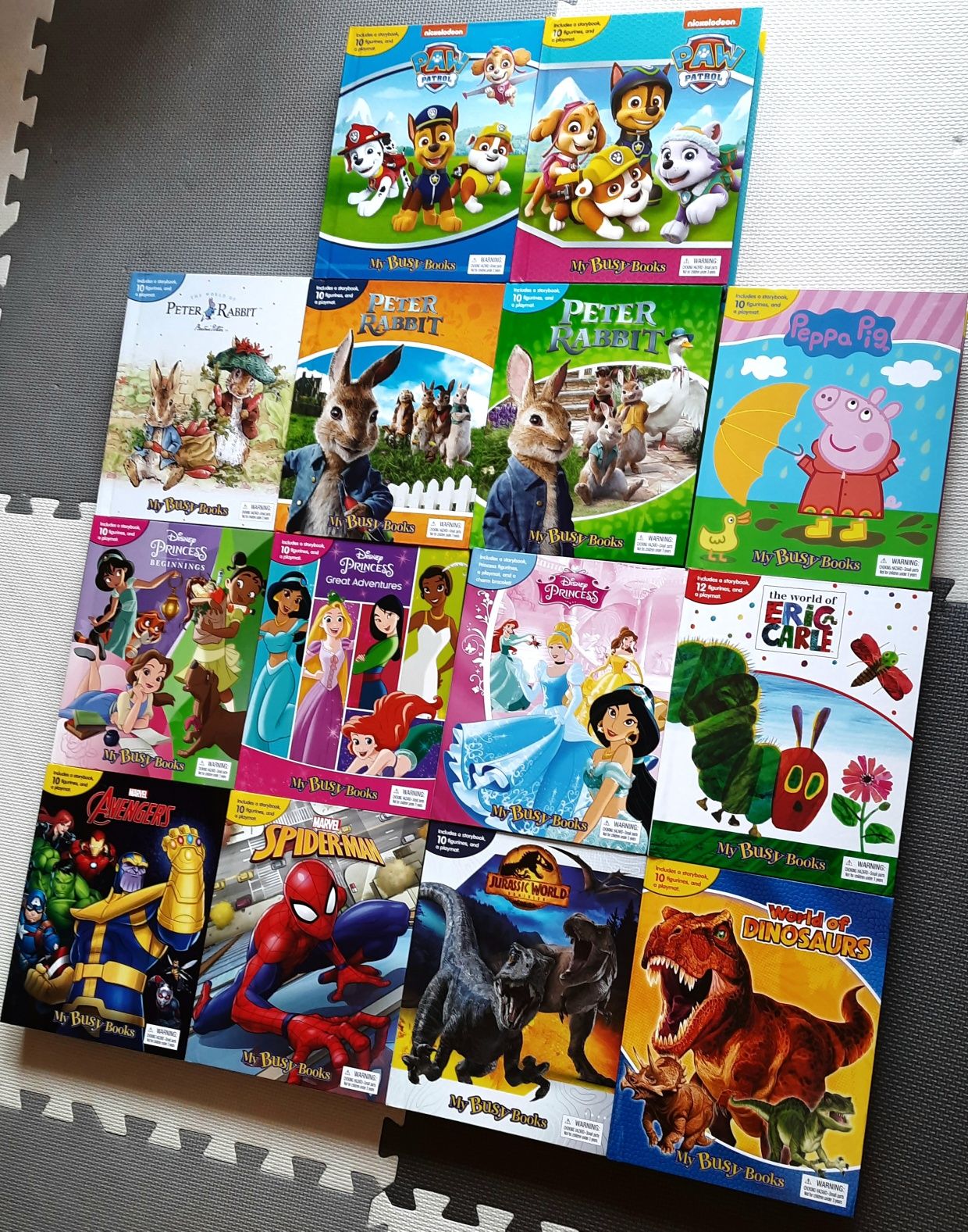 Disney Beauty and the Beast My Busy Books z figurkami po angielsku