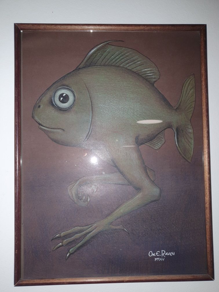 Obraz Abstrakcja Ewolucja Ryby