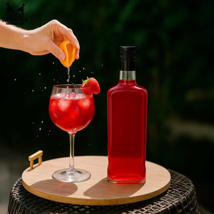 5x Butelka Walker 700 ml na whisky koniak bimber z zakrętkami