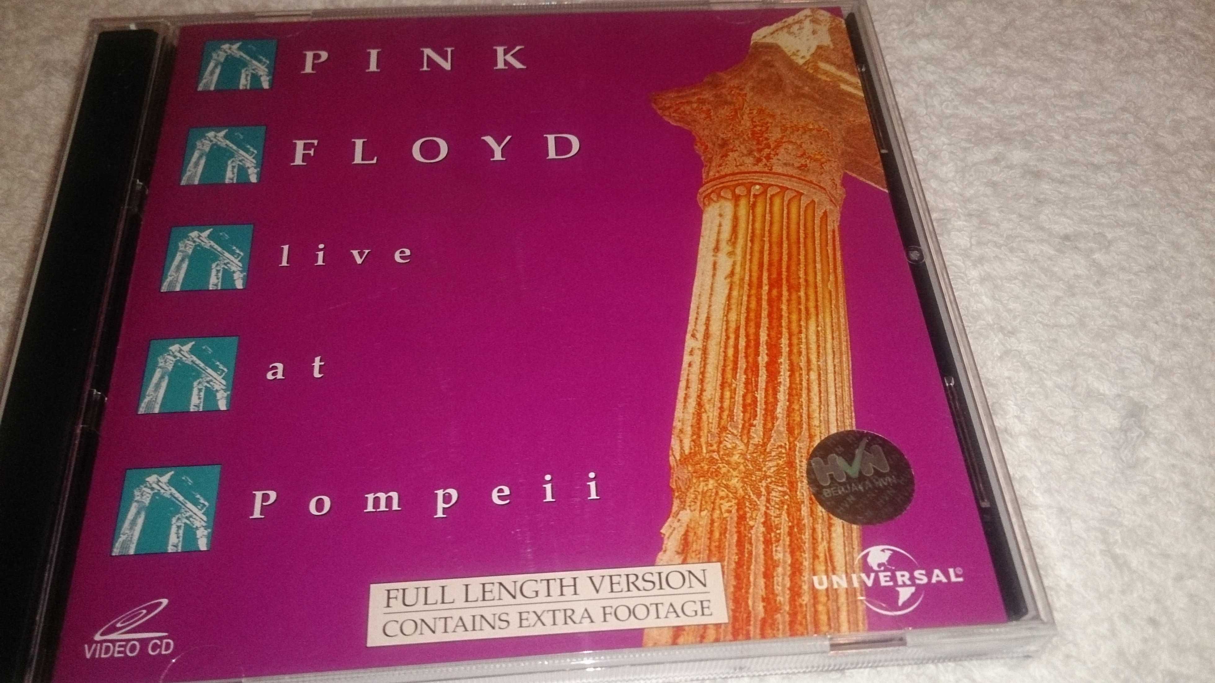 pink floyd: live at pompeii (video cd duplo) raro