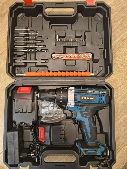 Wiertarko-wkrętarka akumlatorowa udarowa Gisam