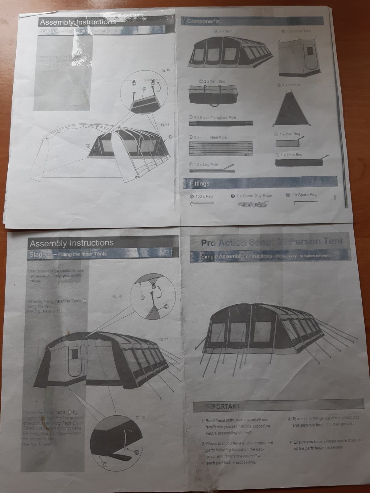 Nowy 20sto osobowy namiot Pro-action scout.   Dł. 10m, Sz. 5m, W.2.5m