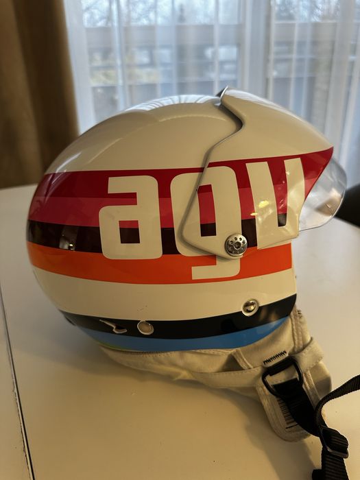 Damski kask na skuter AGV Bali II S-55-56cm jak nowy, retro look!