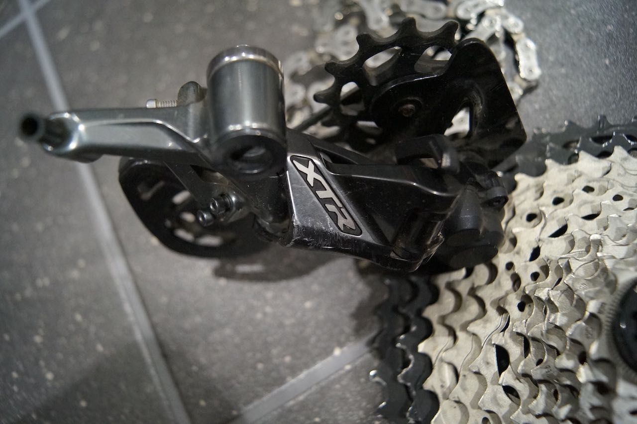 Naped Shimano XTR 12s komplet kaseta przerzutka manetka lancuch X0 XT