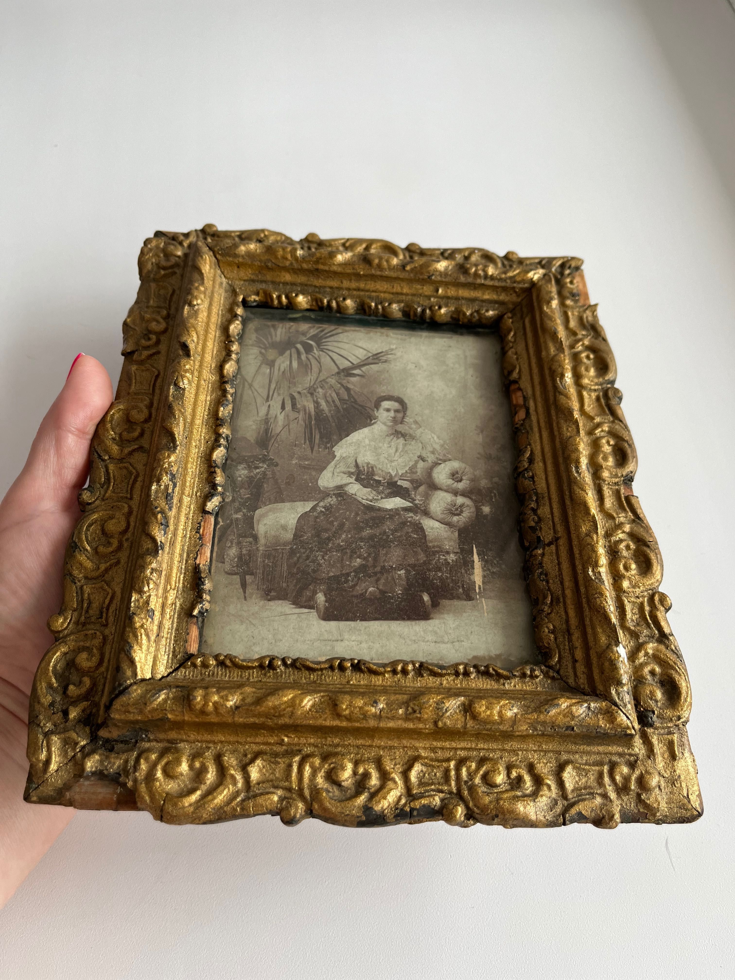 Старинная рама с фото 19 век