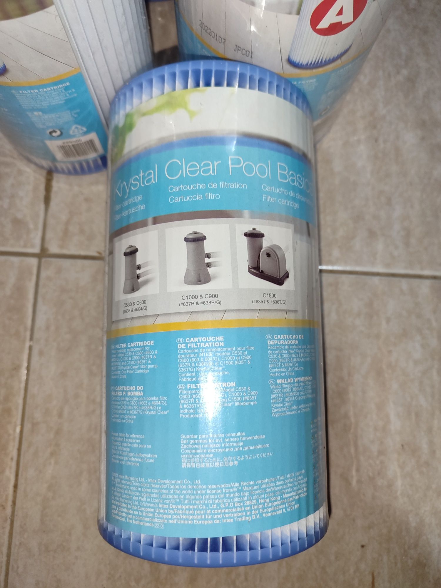 Cartucho do filtro tipo A para bomba Intex Crystal Clear
