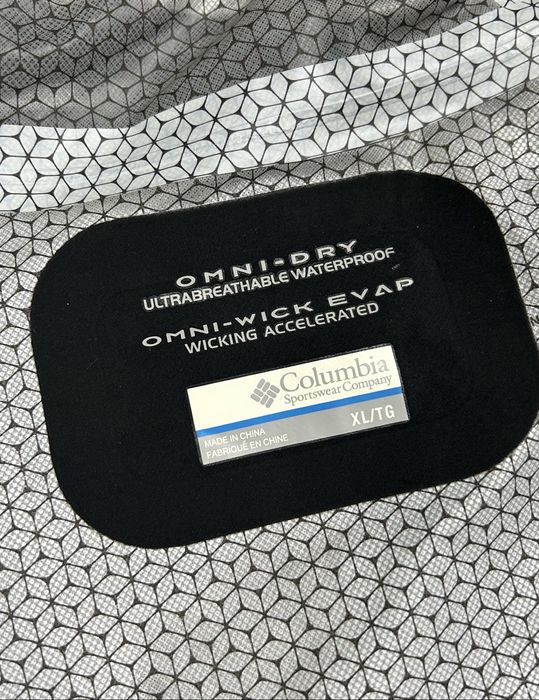 Columbia Omni Dry (XL) куртка штормовка дощовик мембрана чорна сіра