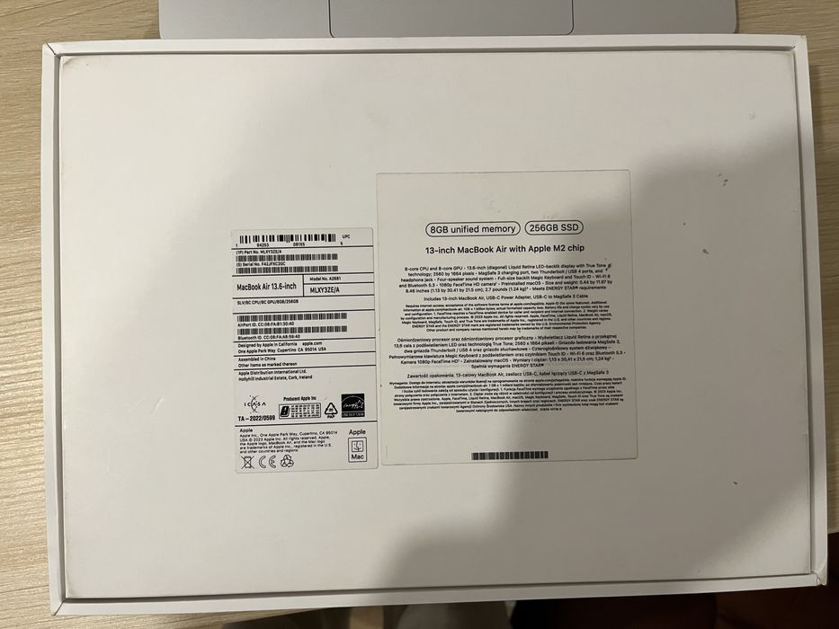 Apple Macbook Air M2 256