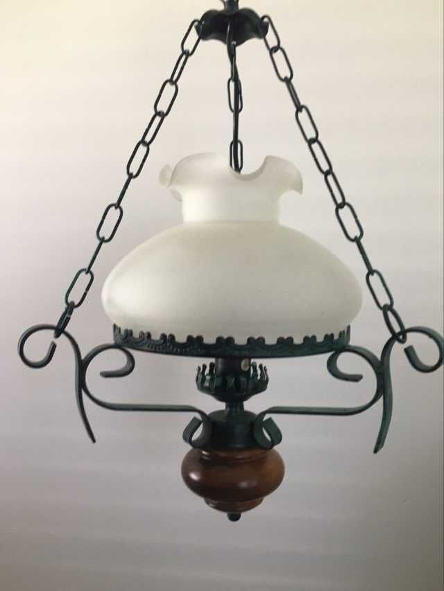 Lampa vintage, żyrandol.