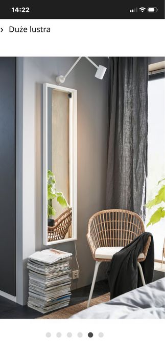 Lustro NISSEDAL ikea białe