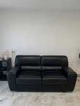 Sofa skorzana czarna