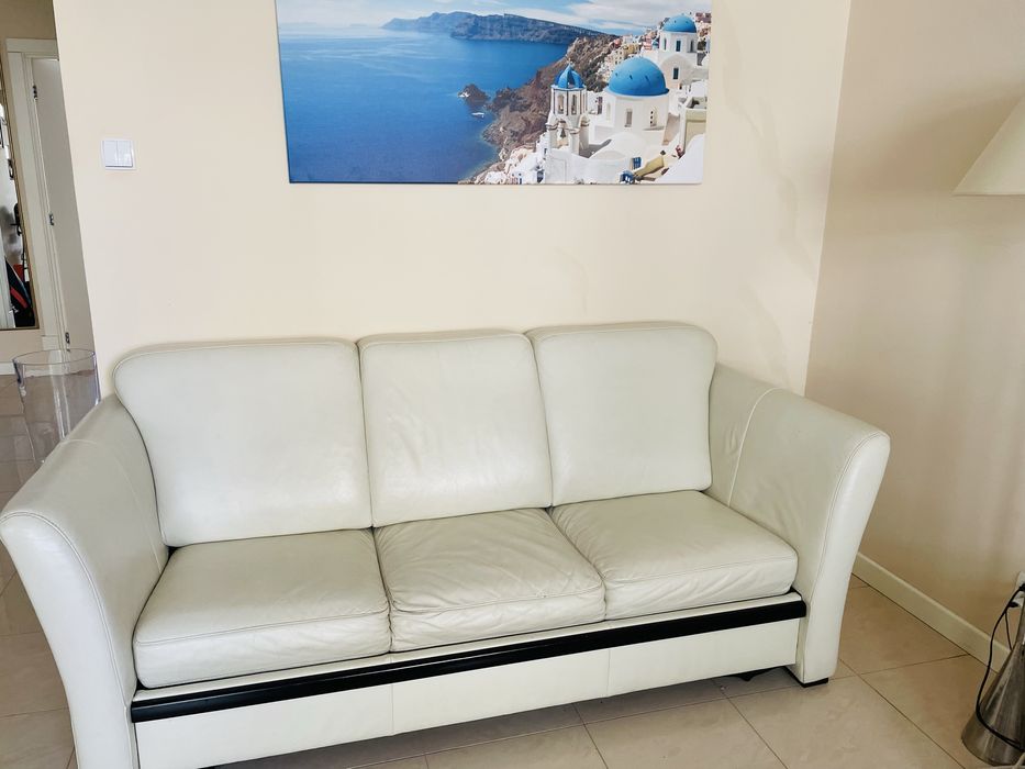 Sofa rozkladana skorzana