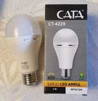 Лампа акумуляторна світлодіодна LED Cata CT-4229 E27 7W (Туреччина)