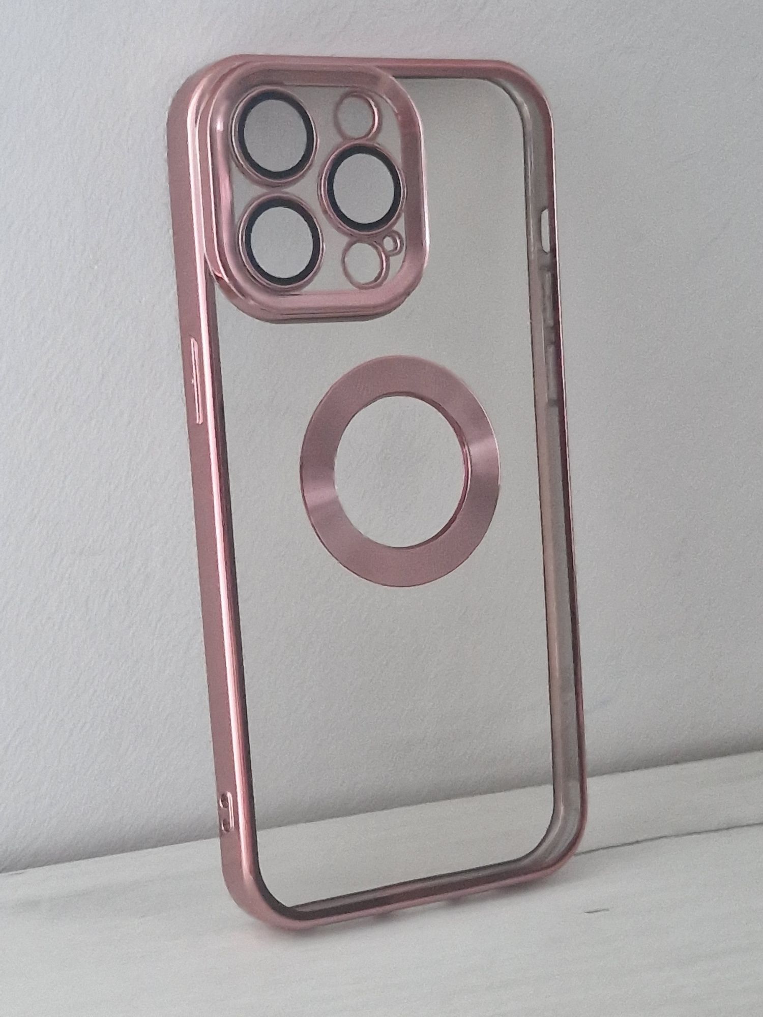 Beauty Clear Case do Iphone 15 Pro Max różowy