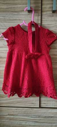 Czerwona sukienka H&M 74