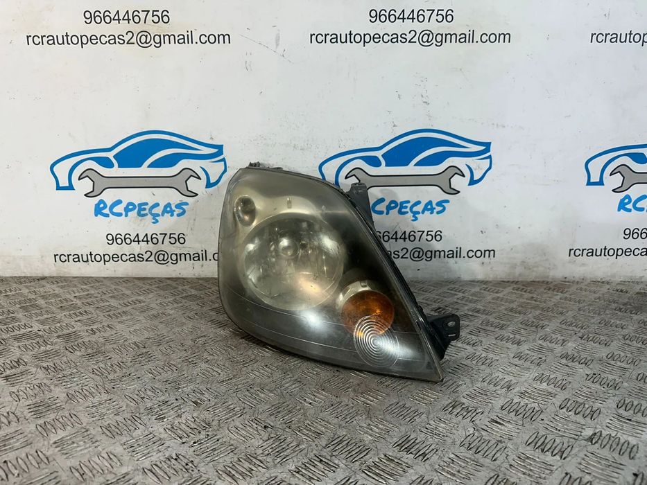 .Otica Farol Direita 6S61-13W029-BD Original Halogénio Ford Fiesta MK5 5 Facelift 2002 - 2008
