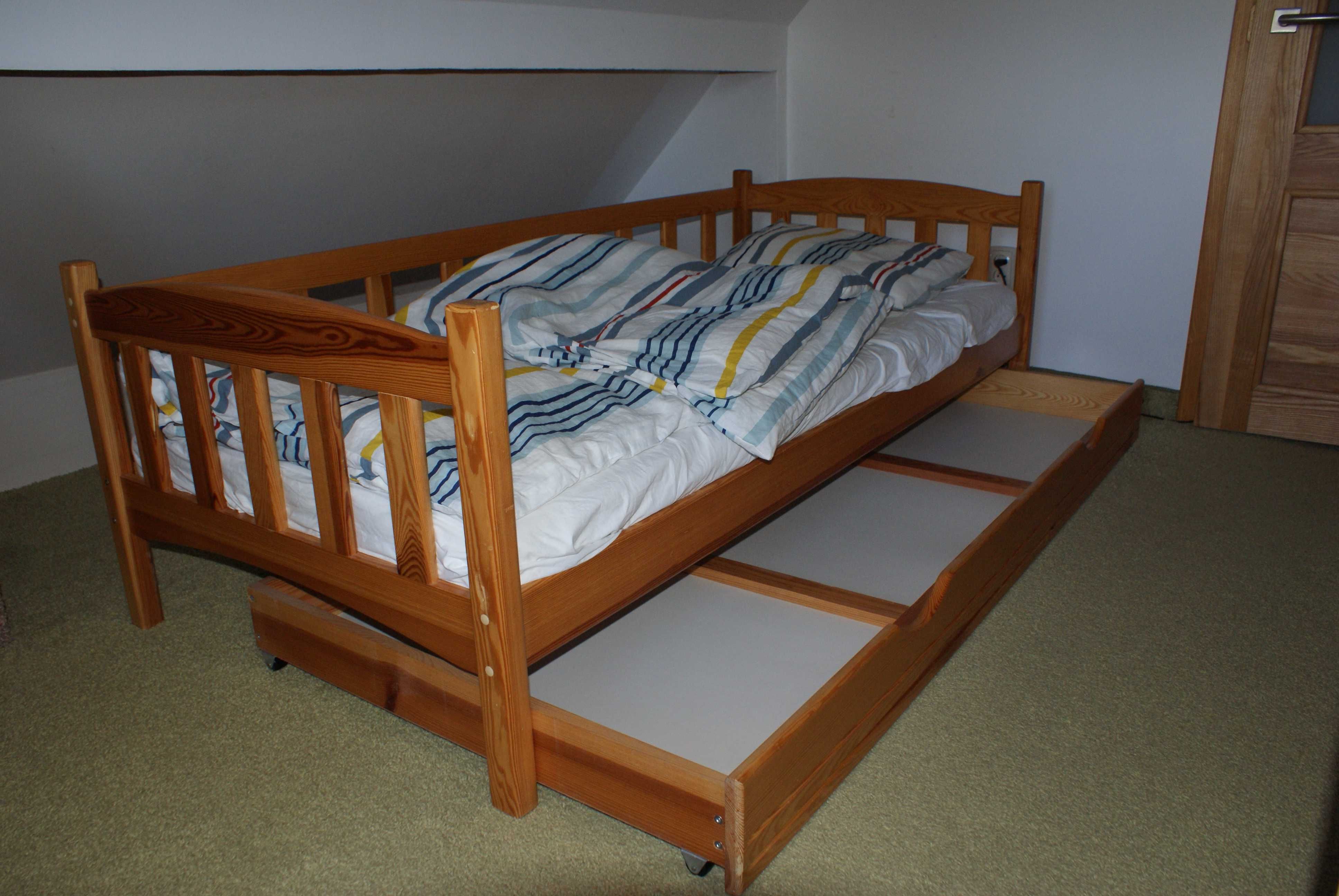Łóżko drewniane dziecięco - młodzieżowe