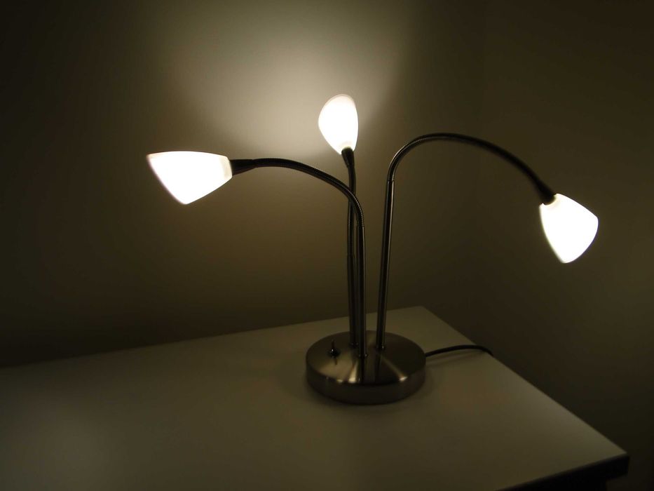 Lampka metal i szklo z Tchibo regulowane ramiona