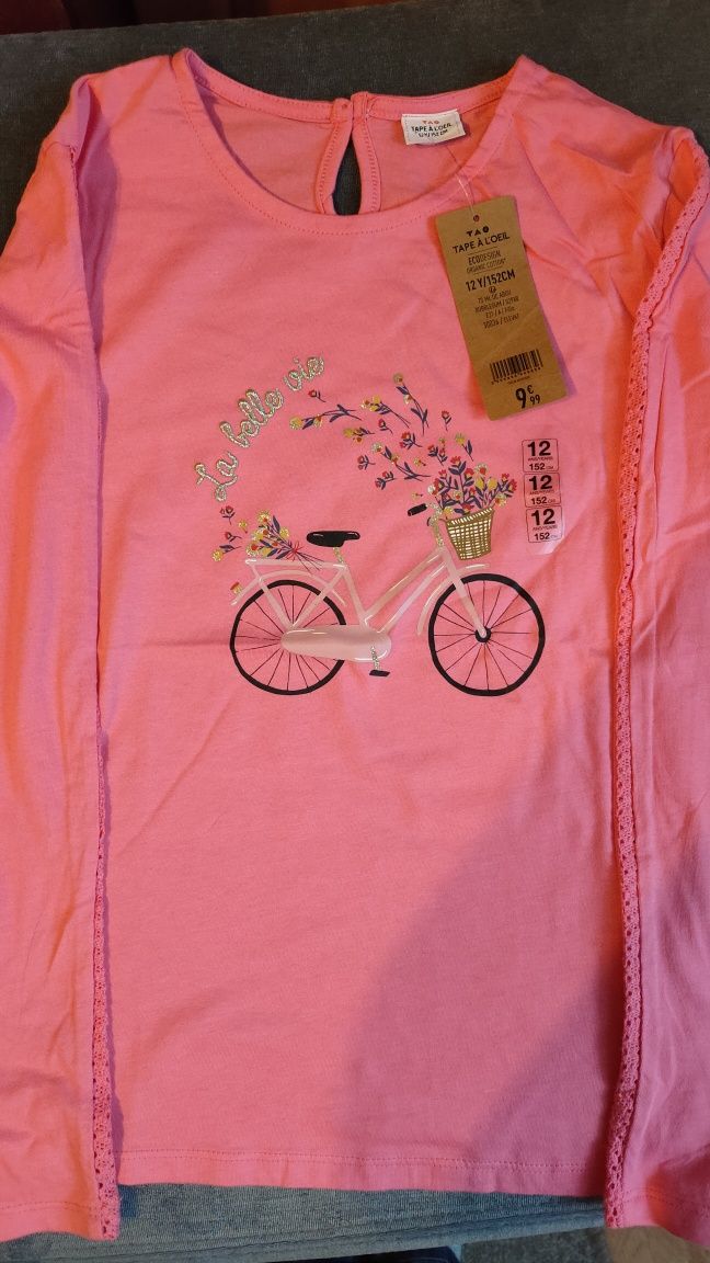 Bluza różowa dla dziewczynk Tape a loleil r 152