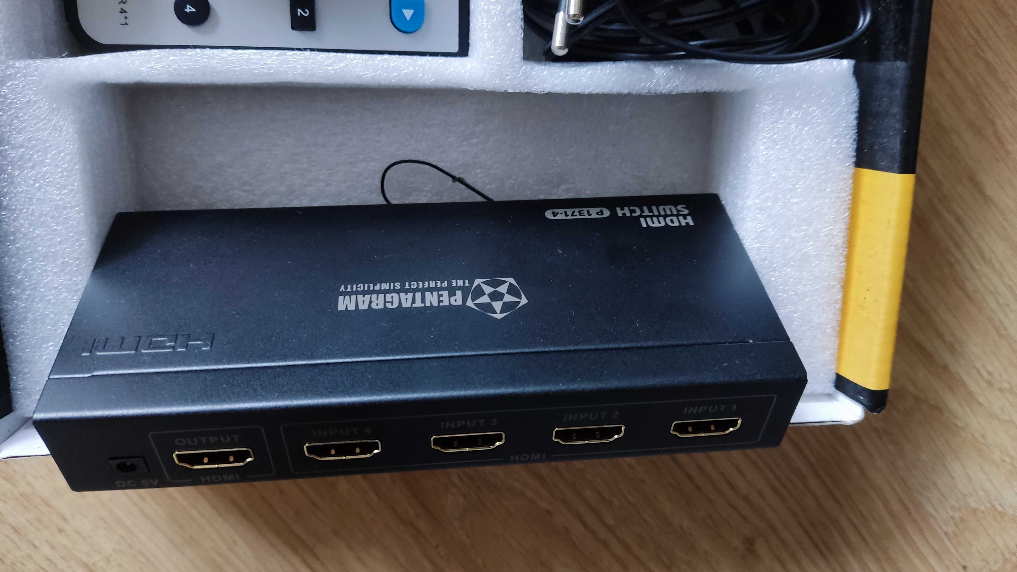 Pentagram HDMI switch splitter p1371-4 z pilotem