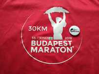 Koszulka do biegania - Budapest Maraton / Wings for Life - przypinka .